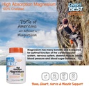 Høy absorpsjon Magnesium Glycinate Lysinat FamilyValue 2Pack (240 Tabletter) XOX#Doctors