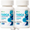1450MG TUDCA Liver Supplement, Bile Salts Liver Support Supplement Kompleks, Lever Helse for Liver Nyre Renser Detox og Reparasjon, 60 Kapsler