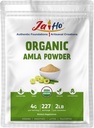 Jai Ho Organic Amla Berry Powder (Amalaki), 2 LB - rik på antioksidant Vitamin C | Støtter immunismeGlutenfri, Vegan, Ikke-GMO - Forseglbar Zip Lock Pouch