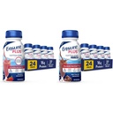 Sørg for Plus Nutrition Shake med 16 gram protein og sikre Plus Nutrition Shake med fiber, 16 gram protein, måltid erstatning væske, melk sjokolade, glutenfri, 8 Fl Oz (pakke med 24)