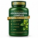 Ashwagandha Complex 800mg med GABA, L-Theanine & B6 – Adaptogen støtte for ro, fokus og humør – 60 kapsler – sterkere enn 600mg - Ikke-GMO, Glutenfri