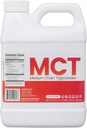 Glycerin leverandør MCT olje - 1 liter (33.33 oz.) Matkvalitet - ikke GMO - Halal - Vegan - bærekraftig palmederivat - for tinkturer, idrettsnæring, keto eller Paleo kosthold, ren energi