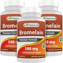 Best Naturals Bromelain 500mg 120 tabletter (120 greve (Pack of 3))