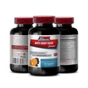 Nettle rot ekstrakt pulver - Anti Grå Hår - Antigrå hår serum, Folinsyre, Biotin, Pantothenic Acid, Catalase, Heste Tail ekstrakt, Sag Palmetto, PABA, L-tyrosin, Nettle Root ekstrakt - 1B 60 Cap
