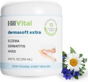 HillVital Eczema Krem for barn - Hydrating Moisturizer for voksne, Herbal Baby Eczema Relief, Itch Relief Hives Behandling, Anti-Itch Lotion og Seborreic Dermatitis Balm 8,5 fl oz