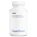 Supersmart - NAG Supplement 1500mg per dag (N-Acetyl glucosamine) - høy absorpsjon glucosamin Sulfat | Ikke-GMO & Glutenfri - 90 vegetariske kapsler