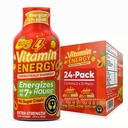 Vitamin energi fokus + Extra styrke energi Shot Tropical Infusion 24 Pack, 260 mg naturlig koffein, B-vitaminer, CoQ10, Aminosyrer, fokus, produktivitet og klarhet, null sukker, glutenfri, 1,93 fl oz