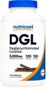 Nutricost DGL Deglycyrrhizinated Licorise Extract Capsules (500mg ekstrakt, tilsvarende 5, 000mg Licorise, 120 serveringer) - Ikke GMO, Vegansk