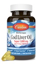 Carlson - Cod Liver Oil, Super 1000 mg + vitaminer A & D3, Wild Norwegian