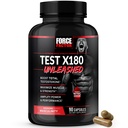 FORCE FACTOR Test X180 Unleased Testosteron Booster for menn å bygge muskler, øke styrke, og forbedre ytelse, Testosteron Supplement for menns helse, 90 kapsler