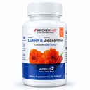 Bricker Labs Naturlig Lutein + Zeaxanthin Eye Supplement - Støtter Eye, Hjerne og Hud Helse med Macular Carotenoids, Superior Biotilgjengelighet, AredS2 Chosen Lutein Source - 60 Soft Gels