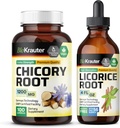 BIO KRAUTER Chicory Root 100 Kapsler & Licorise Root Tinkture 4 Fl. Oz.