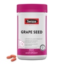 Sveitsisk Grape Seed Extract Kapsler Antioksidant Herbal Supplement | Grapefrø Polyfenoler Supplement + Antioksidant Vitamin C | Fremmer hud helse og kollagen produksjon | 300 tabletter