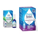 TheraTears SteriLid Eyelid Cleanser og tørr Eye Therapy Lubricant Eye Drops Bundle, 2 fl oz og 30 vialer