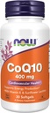 NÅ Mattilskudd, CoQ10 400 mg, Farmasøytisk klasse, All-Trans Form produsert av fermentering, 30 Softgels