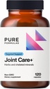 PureFormulas Joint Care + - Premium felles støtte Supplement med hyaluronsyre, glukosamin, MSM, Grønn leppede krus, gurkemeie og mer - Ikke-GMO Formula for voksne (120 kapsler)
