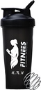 H.R.N 20 Ounce Protein Shaker flaske for kvinner, Protein Shaker flaske, Shaker flaske perfekt for pre og post trening, Shaker Cup For Protein Drink, Cocktail Shaker Cup.