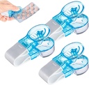 Bærbar Pill Taker, Oppgradere Pill Extractor Tool Portable Pill Popper Tool, Pill Popper for Blembler Pakker, Bærbare Reisetablet Dispenser piller Extractor Tool Husholdning Gadgets (3 stk)