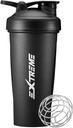 EXTREME klassisk Shaker flaske med Wire Whisk, Perfekt for proteinshake og pre trening, Leak Proof Shaker Cups, BPA Gratis, Oppvaskmaskin trygt, 24 Ounce, svart