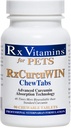 Rx Vitaminer CurcuWIN Curcumin for Kjæledyr - Cat Immune Support - Hund Digestive Support - 90 ct