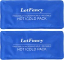 LotFancy Ice Pack for skader, pakke med 2, FSA HSA kvalifisert, Reusable Hot Cold Pack for terapi, kjøling eller oppvarming pad for førstehjelp, rygg skulder hodeføtter smertelindring, 11 x 5 tommer