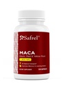 Safrel Organic Maca Root Black, Rød, gul 1900 MG per servering - 120 Vegan Capsules Peruvian Maca Root Gelatinisert 100% ren ikke-GMO støtter reproduktiv helse Naturlig Energizer