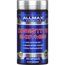 ALLMAX Digestive ENZYMES - 90 kapsler - Støtter Forbedret Nutrient Digestion & Optimal Protein Absorpsjon - med 11 svært aktive enzymer - 90 Serveringer