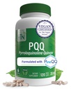 Health Thru Nutrition PQQ 20mg 120 Serverer Pyrroloquinoline Quinone som PureQQ | Fremmer Mitokondrial Biogenese | Certified Vegansk | Ikke-GMO Glutenfri Kapsler | Ren etikett PQQQ Tillegg