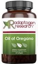Olje av Oregano Softgels - Oregano olje Supplement med høyt konsentrert Carvacrol - støtter intestinal rensing - små piller (60 Softgels) Gull