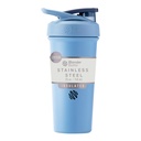 BlenderBottle Sport Sleek Isolert rustfritt stål Shaker flaske med Wire Whisk, 25-Ounce, Dusty Blue - Protein Shakes & Hydration for atleter & Fitness Entusiasts, enkel blanding, Slim lett å holde, holder drinker kalde, låsbare Lid