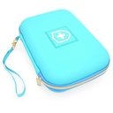 ACSEMATIX 8" Turquoise Astma Inhaler Case for reisepasser, maske og tilbehør, inkluderer sak bare
