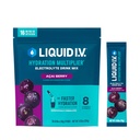 Væske I.V.® Hydration Multiplier® - Açaí Berry - Hydration Powder Packets | Electrolyte Powder Drink Bland | Beleilig enkeltserving Sticks | Ikke-GMO | 16 Serveringer (pakke på 12)