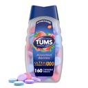 TUMS Ultra Styrke Chewable Antacid Tabletter for Heartburn Relief og Acid Indigestions Relief, Assortert Berries - 160 greve