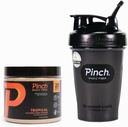 Pinch Magic Fiber & Shaker Combo | Prebiotic Fiber Supplement for Digestive Helse, Keto, Vegansk, Sukkerfri | Inkluderer BPA-fri Shaker for glatt blanding & reise | USA-Made | 28-dagers forsynings | 20 oz