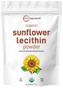 Mikroingredienser Økologisk solflower Lecithin pulver, 1 pund, bærekraftig oppdrett, kaldt presset, rik på Fosfatidylkolin og protein, lage liposomal vitamin C, laktasjon kosttilskudd, ikke-GMO