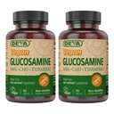 DEVA Vegan Glukosamin-MSM-CMO & Turmeric Supplement - Glutenfri plantebasert ernæringskosttilskudd - 90 tabletter (pakke med 2)