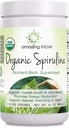 Amazing India Organic Spirulina Powder (Non-GMO) 16 oz (454 gm) - Støtter celle regenerasjon, immunhelse, avgift og generell helse