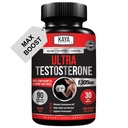 Kaya Naturals Ultra Testosteron - Mens Testosteron Booster med Tongkat Ali, Horny Goat Weed, Tribulus - Naturlig treningstillegg for energi, Stamina, og styrke Booster - 90 greve