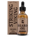 Striking Viking Sandalwood Skjegg Olje for menn - 2 Fl Oz, Sandalwood Scent - Naturlig Hydrating & Mykning Beard Care med Argan, Jojoba, Almond & Te Tree - Ikke-Grazy, Fast-Absorbing Formula