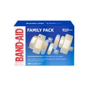 Band-Aid merke klesmerke Bandages Familie variasjonspakke, ren og klar fleksibel sterile Individuelt innpakkede bandages for førstehjelp sår omsorg for mindre kutt og scrapes, sorterte størrelser, 280 ct