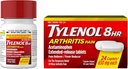 Tylenol 8 timers artritt smertetabletter med acetaminophen for leddsmerter, 24 ct