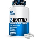 EVL Post Trening Recovery Supplement - Magnesium og sink - Zmatrix sink Magnesium Aspartate Muscle Recovery Supplement for søvnstøtte og muskel helse