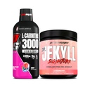 PROSUPPS L-karnitin 3000 stimulant gratis flytende bilder (bær) Dr. Jekyll Signatur Intens fokus, energi og pumper Pre-Workout pulver (Strawberry) Bundle