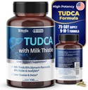 TUDCA Supplement med Melk Thistle – 85% Silymarin Flavonoids – Støtter lever velvære og digestiv helse – laget i USA