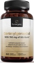 Sunergetic Premium Geranylgeraniol Supplement - GG-Gold 150mg med DeltaGold Vitamin E Tocotrienols- Annatto Avledet GG for Statin brukere, hjerte helse og coQ10 produksjon - 60 kapsler