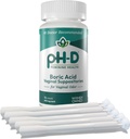 pH-D Feminin helsestøtte - Boric Acid Starter Bundle - pH-D Boric Acid Vaginal Suppositories 72 greve og 5 Vaginal Suppository Applikatorer