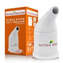 NATURAL SOLUTION Keramisk saltinnånding med 2 Himalayan rosa saltpåfyllinger, renser åndedrettssystemet, lindring pustende kongessjon, inhaler for Astma Hvit 1 count