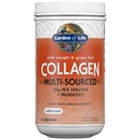 Garden of Life Marine & Grass-Fed Collage Peptides Powder Supplement (type I, III) med Probiotika & BCAA for mobilitet, felles helse, hår, hud og negler - Unflavored, 20 g per servering, 12 Services