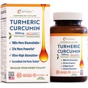 A1Vitalitet NovaSOL Turmeric Curcumin 1000mg – klinisk bevist 185x høyere absorpsjon – fremmer felles komfort, mobilitet og total velvære – ikke-GMO, doktor formulert, 60 Softgels.