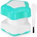 Johnbee Pill Crusher, Pill Grinder Fin pulver ekstremt fin. Lagringssammenligning. Pill Crushers for eldre, familie og kjæledyr. Silikon kanter. Grind Flere piller på en gang - Rengjøringsbørste (cyan)